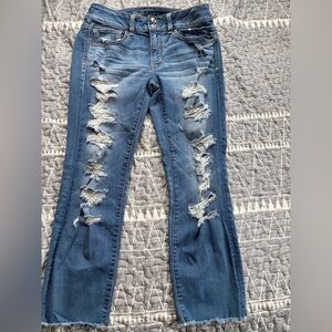 American Eagle Super Super Stretch Artist Crop size 8